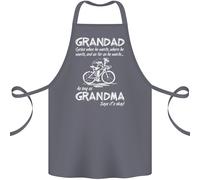 Nonno Ciclista Quando Egli Vuole Bicicletta Cotone Grembiule 100% Biologico