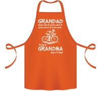 Nonno Ciclista Quando Egli Vuole Bicicletta Cotone Grembiule 100% Biologico