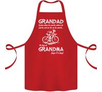 Nonno Ciclista Quando Egli Vuole Bicicletta Cotone Grembiule 100% Biologico