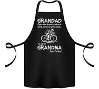 Nonno Ciclista Quando Egli Vuole Bicicletta Cotone Grembiule 100% Biologico