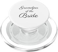 Nonno della sposa, matrimonio e sposa, nero Script Font PopSockets PopGrip per MagSafe