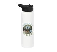 Nonno è il mio nome Alberi sono il mio gioco Forester Stainless Steel Insulated Water Bottle