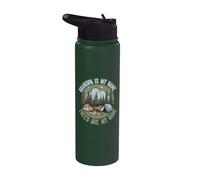 Nonno è il mio nome Alberi sono il mio gioco Forester Stainless Steel Insulated Water Bottle