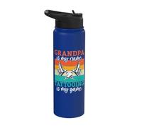 Nonno è il mio nome Tattooing è il mio gioco Tattoo Artist Stainless Steel Insulated Water Bottle