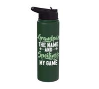 Nonno è il nome e Spoiling is my Game New Grandpa Stainless Steel Insulated Water Bottle