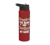 Nonno è il nome e Spoiling is my Game New Grandpa Stainless Steel Insulated Water Bottle