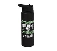 Nonno è il nome e Spoiling is my Game New Grandpa Stainless Steel Insulated Water Bottle