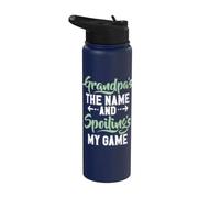 Nonno è il nome e Spoiling is my Game New Grandpa Stainless Steel Insulated Water Bottle