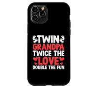 Nonno gemello Due volte l'amore Raddoppia il divertimento Nonno gemello Custodia per iPhone 11 Pro