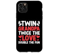Nonno gemello Due volte l'amore Raddoppia il divertimento Nonno gemello Custodia per iPhone 11 Pro Max