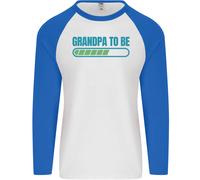 Nonno In Attesa Divertente Nuovo Baby Nascita Uomo L/S Maglietta Baseball