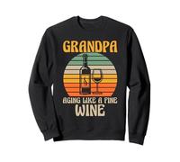 nonno invecchiare come un buon vino nonno vino Felpa