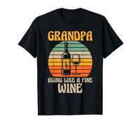 nonno invecchiare come un buon vino nonno vino Maglietta