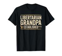 Nonno Libertario libertà Nessun Governo Diritti Maglietta