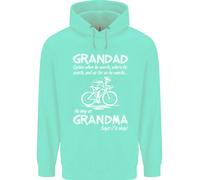 Nonno Motociclette When Egli Vuole Bicicletta Bambini Felpa con Cappuccio