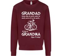 Nonno Motociclette When Egli Vuole Bicicletta Uomo Felpa Maglione