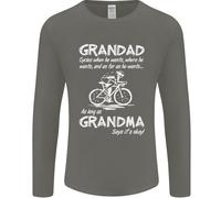 Nonno Motociclette When Egli Vuole Bicicletta Uomo Maniche