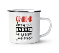 Nonno Perché Badass Non È Un Ruolo Ufficiale Retro Tazza In Smalto - Divertente