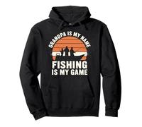 Nonno Pesca - Nonno è Il Mio Nome Pesca È Il Mio Gioco Felpa con Cappuccio