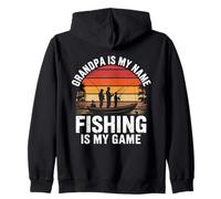 Nonno Pesca - Nonno è Il Mio Nome Pesca È Il Mio Gioco Felpa con Cappuccio