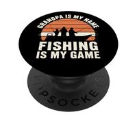 Nonno Pesca - Nonno è Il Mio Nome Pesca È Il Mio Gioco PopSockets PopGrip Adesivo