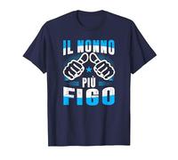 Nonno più Figo Nonno Migliore del Mondo Figlio Figlia Padre Maglietta, Uomo, Navy, M