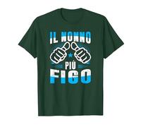 Nonno più Figo Nonno Migliore del Mondo Figlio Figlia Padre Maglietta, Uomo, Verde Foresta, L