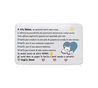 Nonno Portafoglio Inserisci biglietto Biglietti di Auguri compleanno Natale Apprezza Regalo Nonno Biglietto Tascabile personalizzato Ringraziamento Gatti Promemoria Grazie Nonno Ricordo dai Nipoti