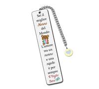 Nonno Segnalibri Festa del Papà Apprezzare Regalo Uomo Segnalibro Nonno e Una Nipote Amore per Sempre Compleanno Miglior Nonno del Mondo Pensionamento Apprezzare Ricordi Natale Ringraziamento