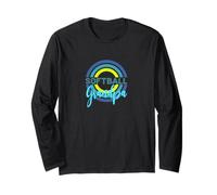 Nonno softball con cerchi moderni softball Maglia a Manica