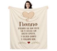 Nonno Speriamo che ogni volta che ti coccoli con questa coperta ti ricordi quanto ti vogliamo bene Coperta Promemoria per il Nonno Compleanno Festa del papà Festa del Nonno Regalo di Natale (nonno-b)