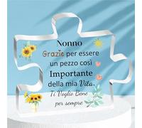 Nonno Targhe e Cartelli Decorativi Acrilico Placca Ornamenti Uomini Regali Festa del Padre Personalizzato Compleanno Regalo Natale Scrivania Segni Decorazione Nonnino Pensionamento Apprezzare Ricordo