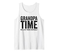 Nonno Tempo Saremo lì alla fine Divertente Nonno Canotta