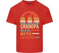 Nonno Uomo Mito Leggenda Divertente Festa Del Papà T-Shirt In Cotone