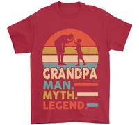 Nonno Uomo Mito Leggenda Divertente Festa Del Papà Uomo T-Shirt 100% IN Cotone