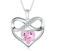 NONNYLLEI Collana con ciondolo a forma di cuore infinito, regali per la festa della mamma donna moglie anniversario compleanno natale gioielli regali San Valentino per lei