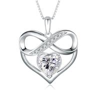 NONNYLLEI Collana con ciondolo a forma di cuore infinito, regali per la festa della mamma donna moglie anniversario compleanno natale gioielli regali San Valentino per lei