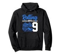 Nono compleanno di Go Kart Racing Rolling Into 9 Funny Boys Kids Felpa con Cappuccio