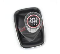 NONROT 12mm for Volkswagen for VW for Golf 4 IV MK4 GTI R32 for Bora for Jetta 5/6 velocità telaio nero leva del pomello del cambio cuffia 1999-2004 (Color : GTI 6 Speed)