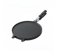 Nonstick Egg Roller Cialdiera Rotonde Waffle Maker Piastra Manuale Antiaderente in Lega di Alluminio per Cialde Arrotolate Biscotti Adatto per Cucina, 22 Cm, style to 2