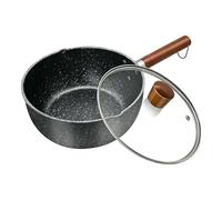 Nonstick Saucepan | 8.66 Inch Iron Anti-Spill Non-Slip Handle | Unnecessary Splatters When You Cook, Keeping Your Cooking Area Neat And Cutting Down Follow-up Cleaning Work. This Iron Sauce Pot With L