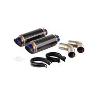 Nonuiny per Ducati 950 per Hypermotard 950 per Hypermotard 950 SP 2019-2024 Scarico Doppio Silenziatore Link Pipe Slip On Muffler Link Pipe(A)