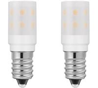 noobibaba Lampada a incandescenza E14 15W Bianco Caldo, LED E14 2W 230V per Lampada al Sale, sostitutiva 2W 15W (Frigoriferi, Macchine da Cucire), Pacco da 2 Pezzi