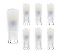 noobibaba Lampadina LED G9, 25w Lampada Alogena Di Ricambio, A Basso Consumo Di Energia, Usato Per Il Lampadario A Sospensione Sconces Corridoio Luce 2,5W 2700k Bianco Caldo 6 unità