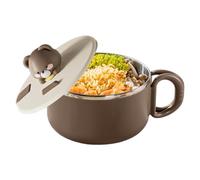 Noodle Bowls Set with Lid | Portable Leak Proof Drainage Bowl | Food Bowl
