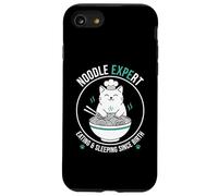 Noodle Expert - Divertente gatto che mangia dorme dalla nascita Custodia per iPhone SE (2020) / 7/8