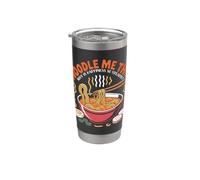 Noodle me this: why is happiness so steamy? Cute Ramen Bicchiere termico in acciaio inox doppia parete