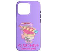 Noodles Shirt Soup Noodles Instant Pot Vaporwave Retro Style Custodia per iPhone 16 Pro