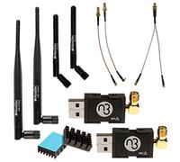 NooElec Dual Band NESDR Nano 3 Premium ADS-B (978MHz UAT & 1090MHz 1090ES) Bundle per Stratux, Avare, Foreflight, FlightAware e altre Applicazioni. Include 2 SDR, 4 Antenne, 5 Adattatori.