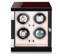 NOOGRRFA Caricatori per Orologi Automatici,Alimentatore,Motore Silenzioso,5 modalità di Rotazione,Scatola Espositiva con Luce LED,Cuscino Retrattile per Orologi,Funzione di Arresto Automatico D
